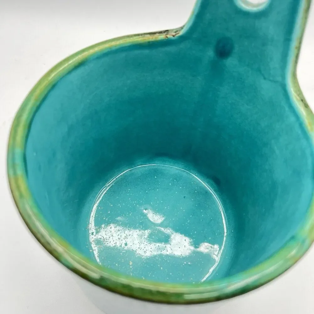 Crate And Barrel Container Blue Ceramic